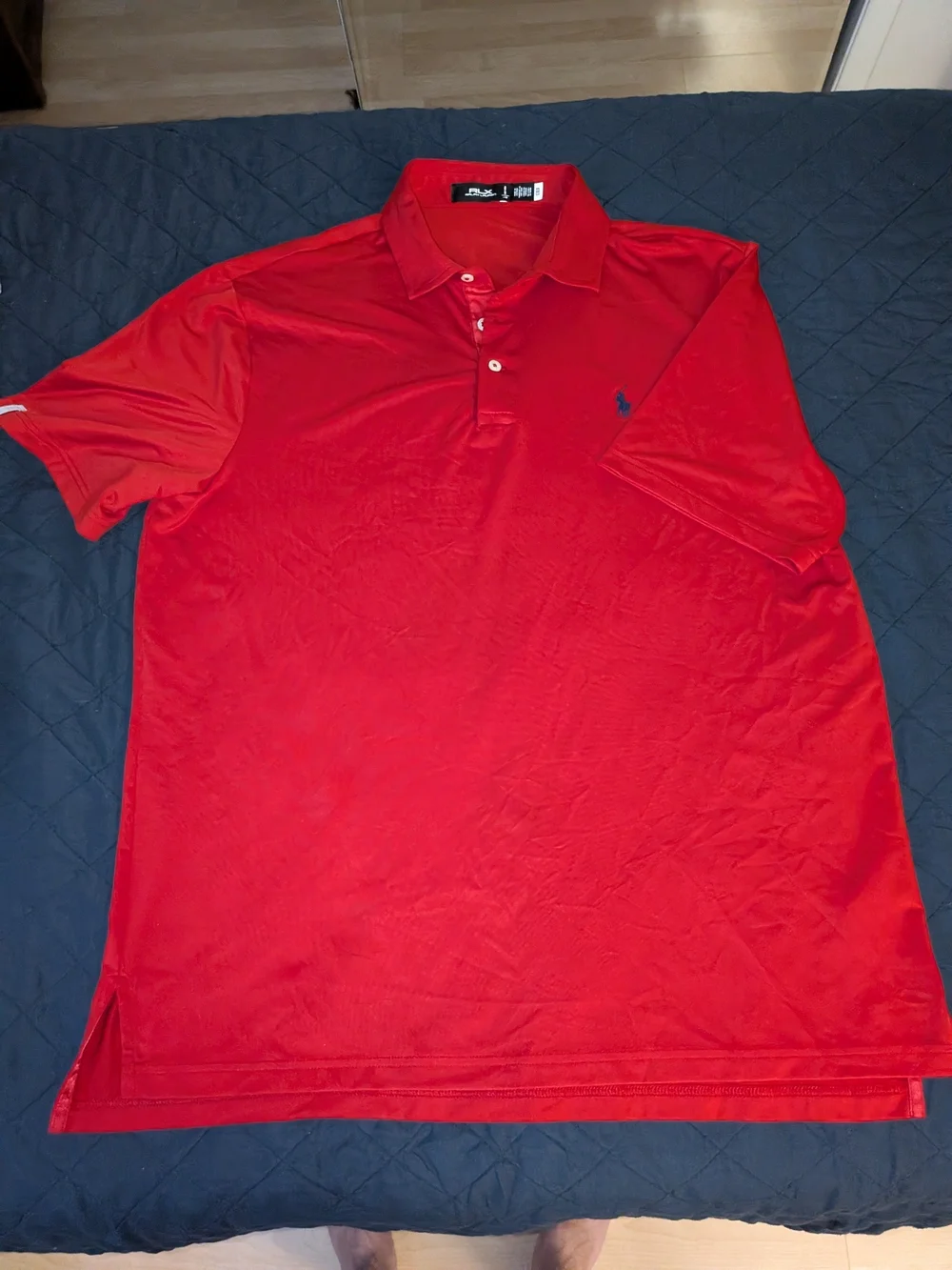 Ralph Lauren RLX Men’s Red Polo with Navy Pony